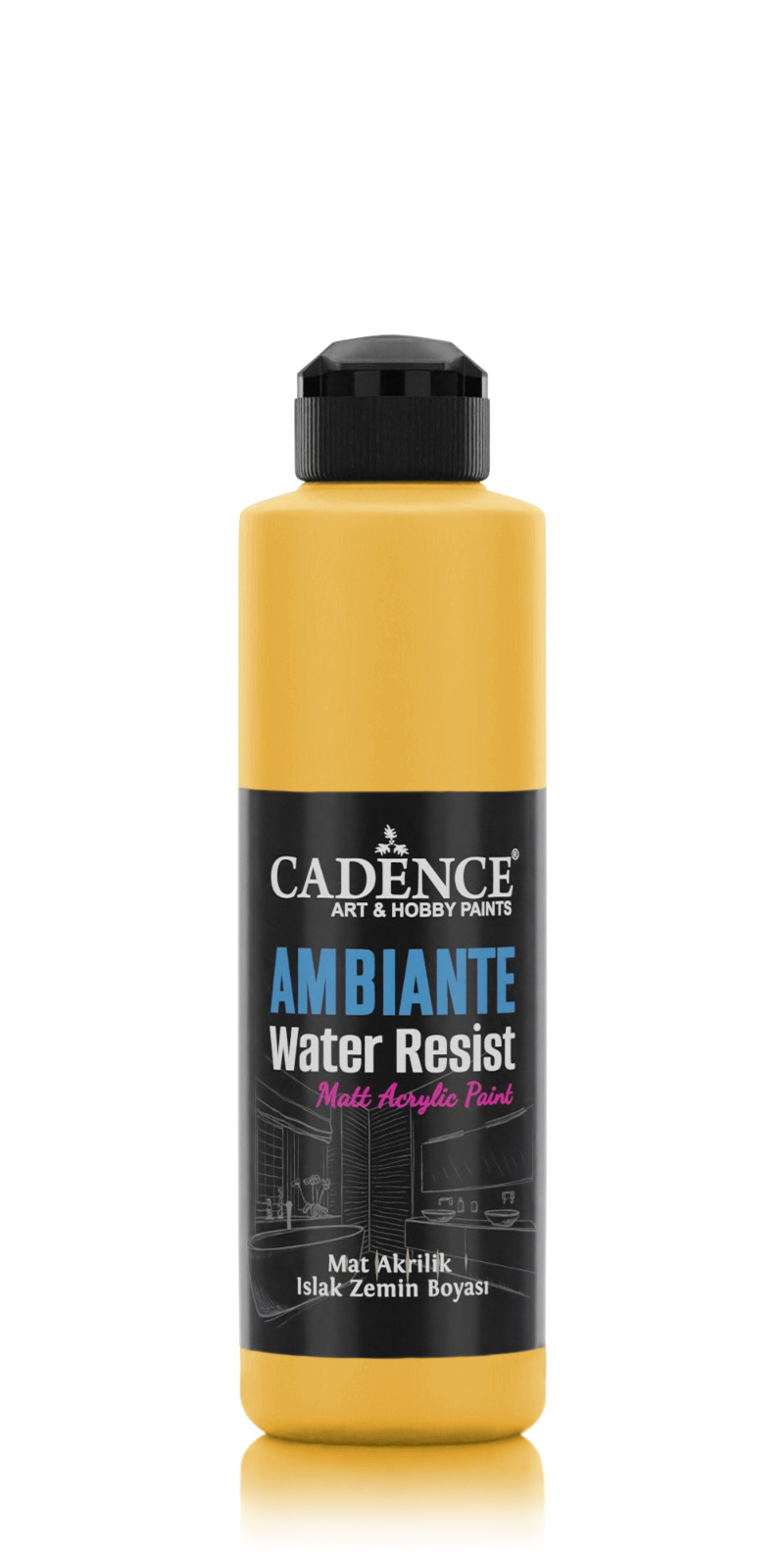 AMBIENTE SUYA DAY. AKR. BOYA AW-25 GÜNEŞ SARI 250ML + KATALİZÖR 10GR