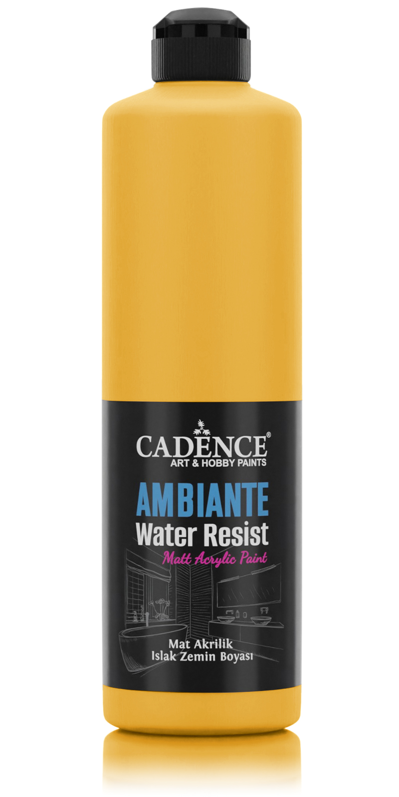 AMBIENTE SUYA DAY. AKR. BOYA AW-25 GÜNEŞ SARI 500ML + KATALİZÖR 20GR