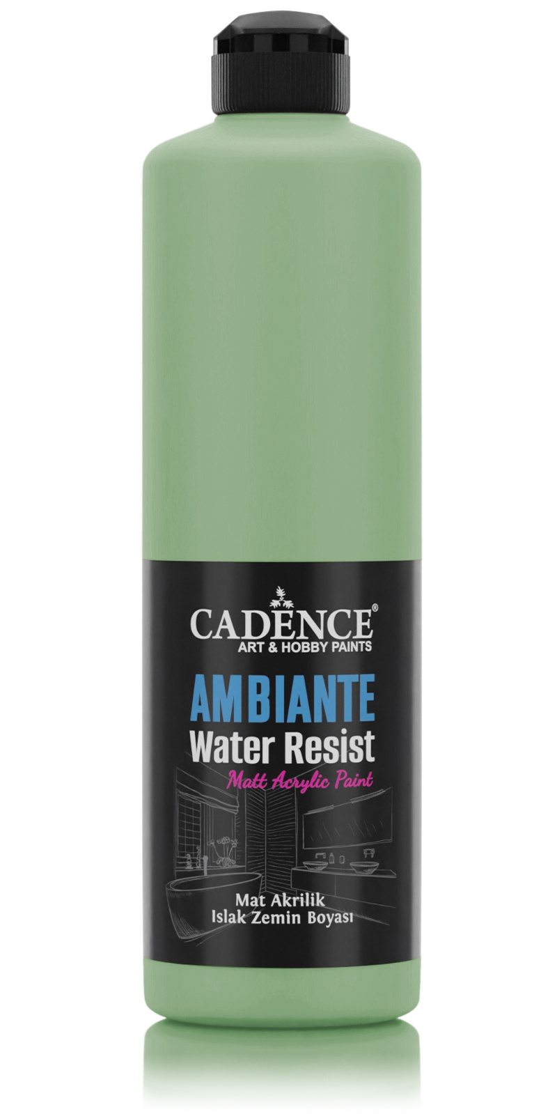 AMBIENTE SUYA DAY. AKR. BOYA AW-30 AÇIK YEŞİL 500ML + KATALİZÖR 20GR