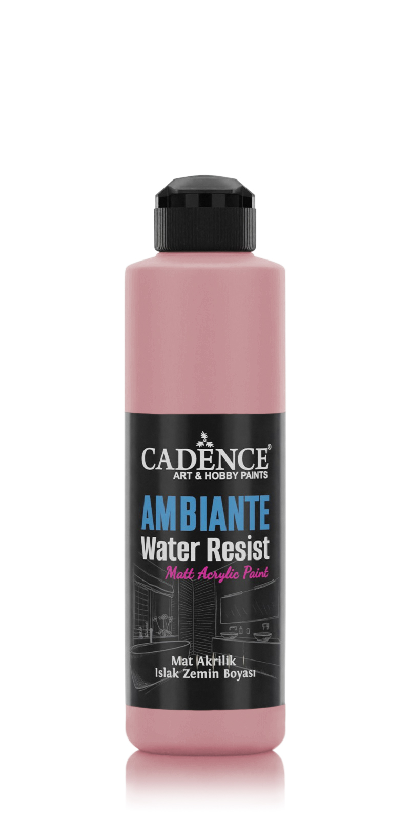 AMBIENTE SUYA DAY. AKR. BOYA AW-32 FLAMİNGO PEMBE 250ML + KATALİZÖR 10GR