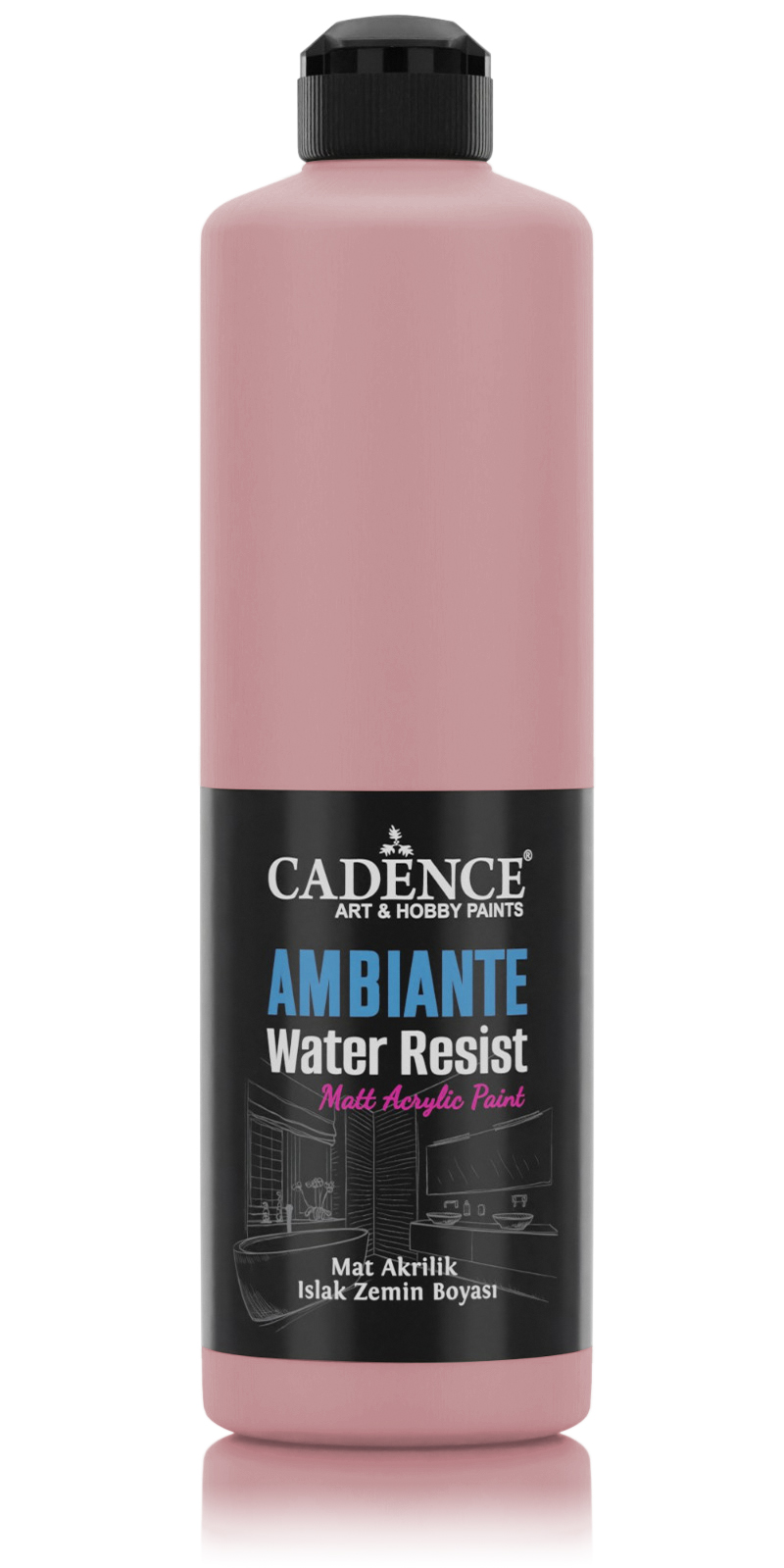 AMBIENTE SUYA DAY. AKR. BOYA AW-32 FLAMİNGO PEMBE 500ML + KATALİZÖR 20GR