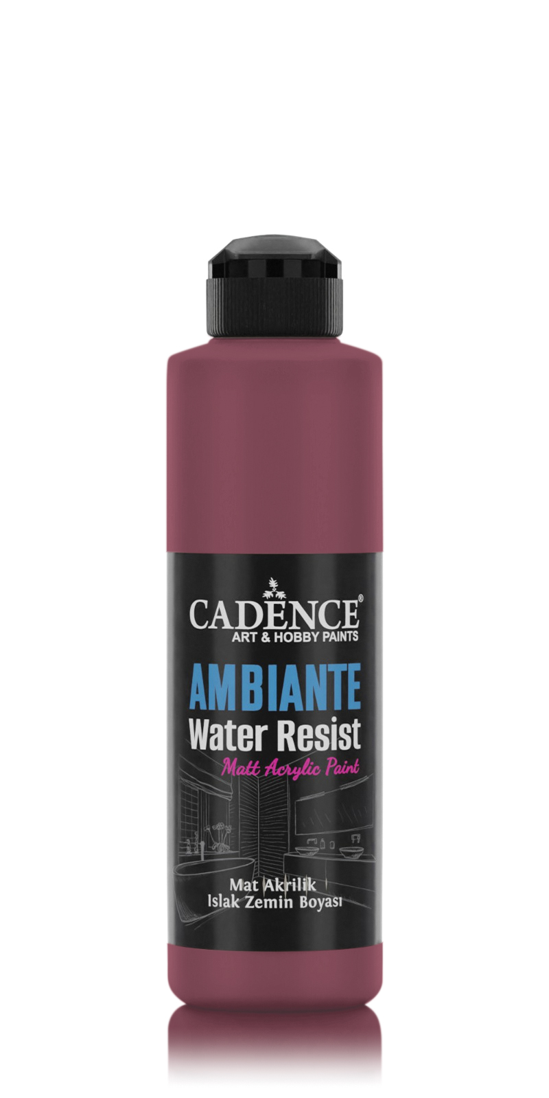 AMBIENTE SUYA DAY. AKR. BOYA AW-34 BORDO 250ML + KATALİZÖR 10GR