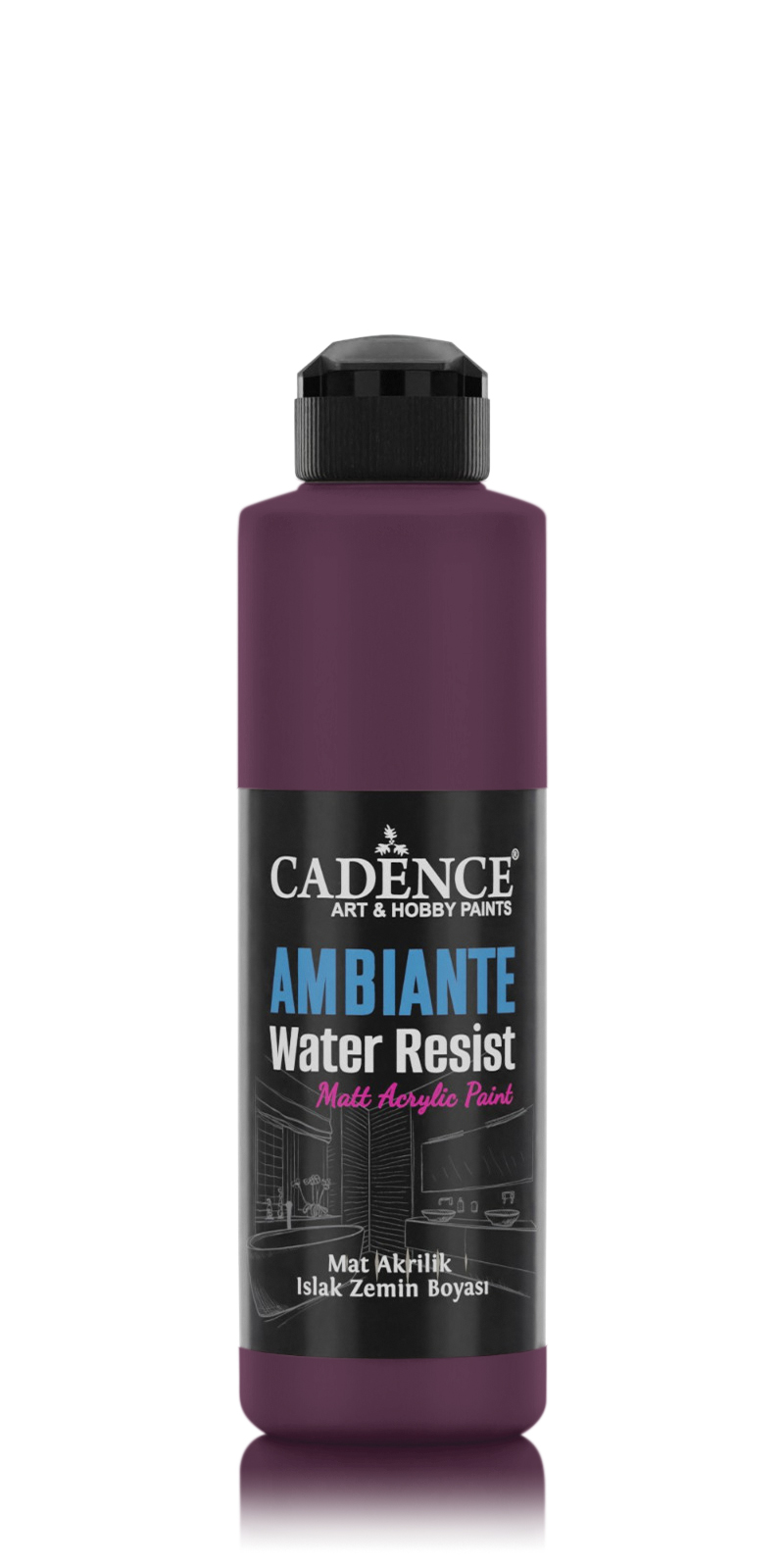 AMBIENTE SUYA DAY. AKR. BOYA AW-35 PATLICAN MOR 250ML + KATALİZÖR 10GR