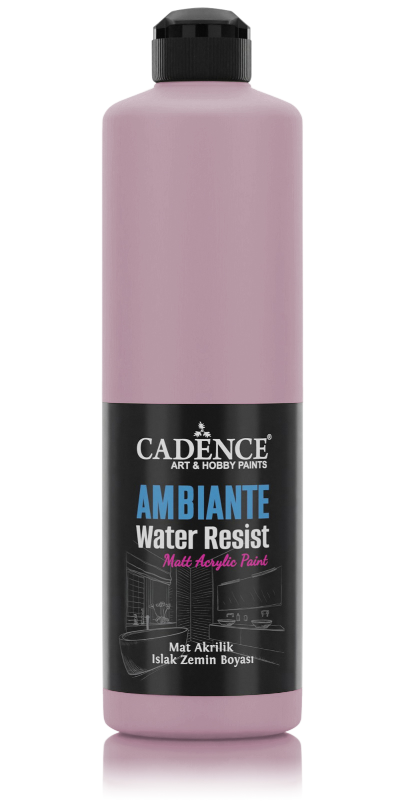 AMBIENTE SUYA DAY. AKR. BOYA AW-38 TOZ PEMBE 500ML + KATALİZÖR 20GR