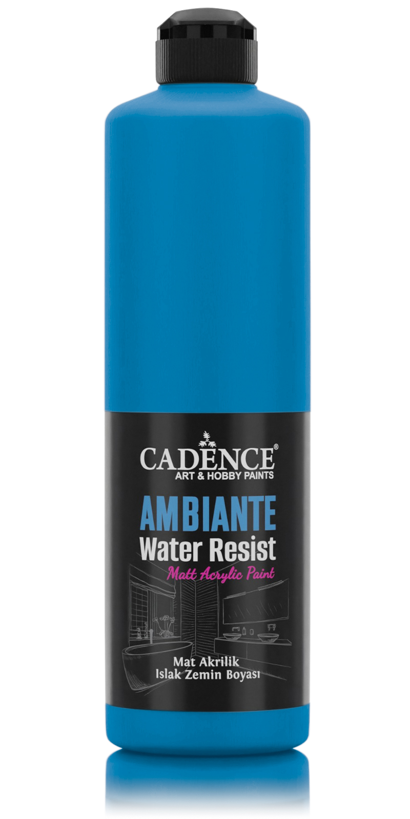 AMBIENTE SUYA DAY. AKR. BOYA AW-42 ROYAL MAVİ 500ML + KATALİZÖR 20GR