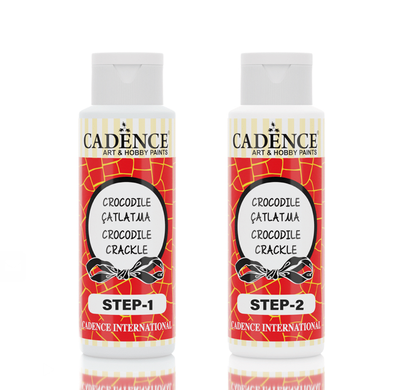 CROCODILE RENKLİ ÇATLATMA C-1015 BURGUNDY STEP1+STEP2 70+70ML