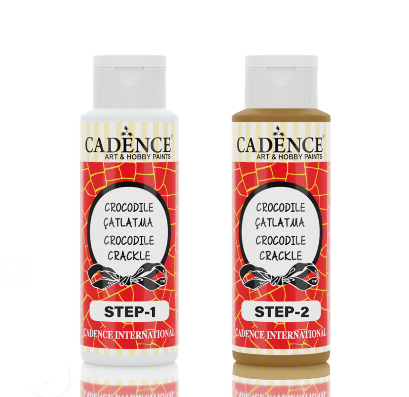 CROCODILE RENKLİ ÇATLATMA C-1020 METALİK ALTIN STEP1+STEP2 70+70ML