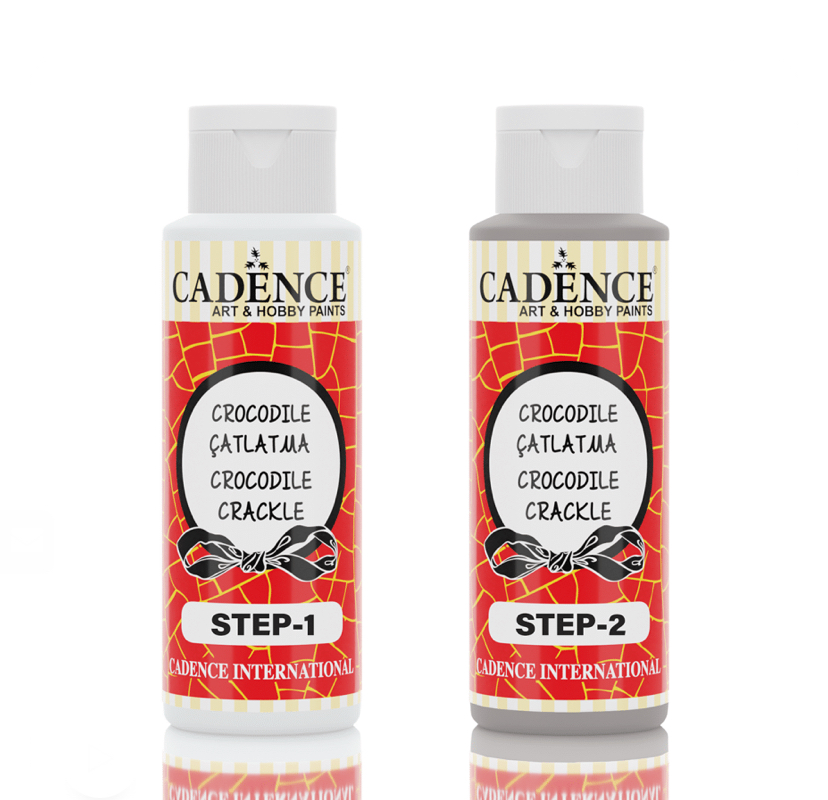 CROCODILE RENKLİ ÇATLATMA C-1021 METALİK GÜMÜŞ STEP1+STEP2 70+70ML