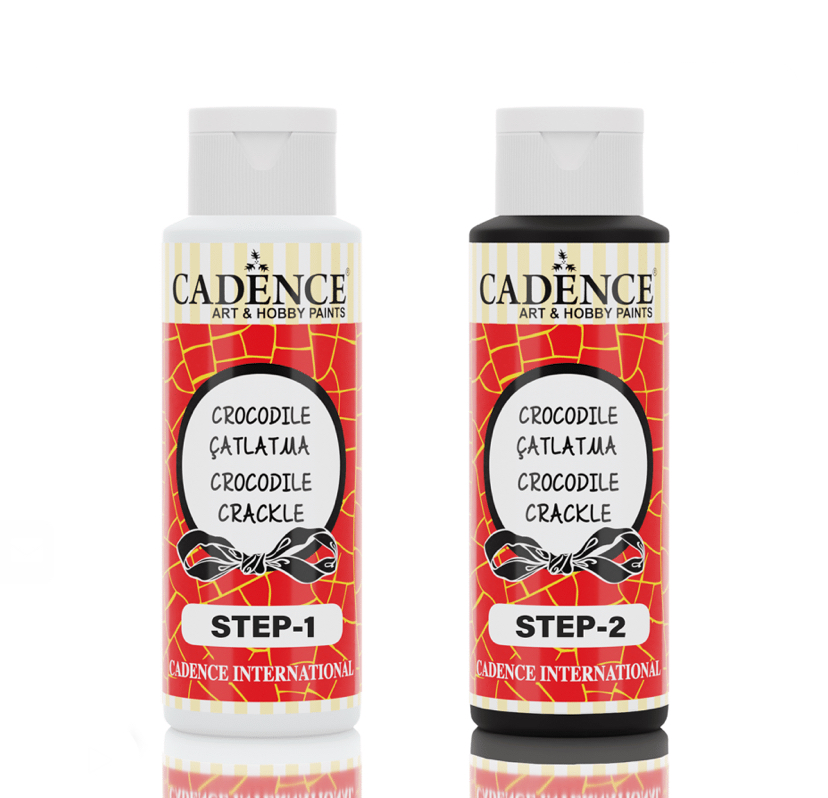 CROCODILE RENKLİ ÇATLATMA C-1008 SİYAH STEP1+STEP2 70+70ML