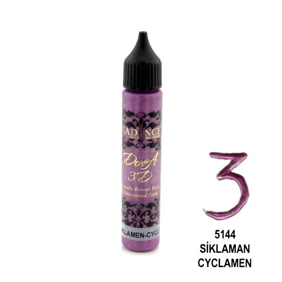 3D DORA BONCUK BOYA 5144 SIKLAMEN 25ML